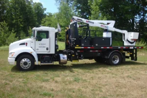 hooklift with aerial lift equipped